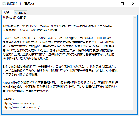 diskgenius预览文件